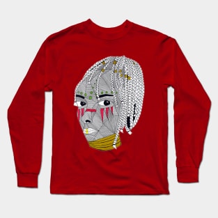 Tribal Woman // Hand Drawn Long Sleeve T-Shirt